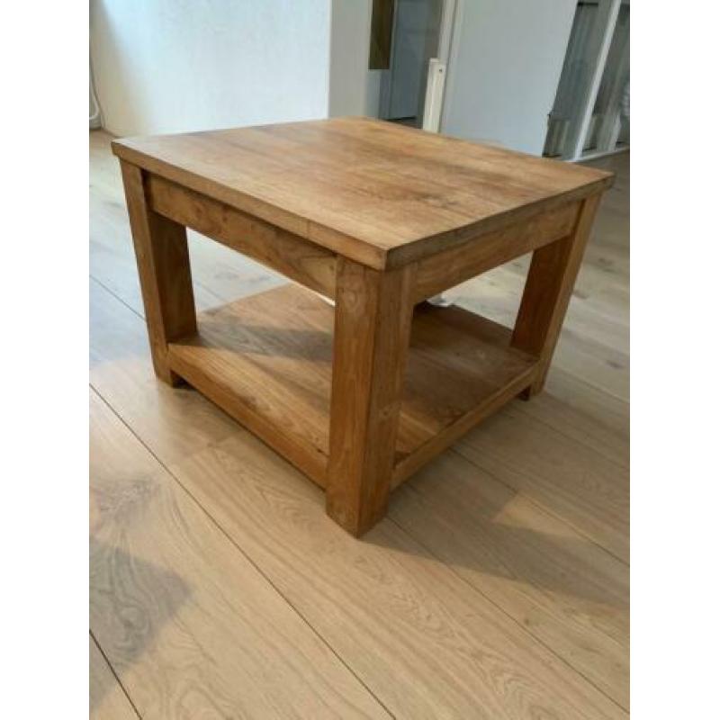 Teakhouten bijzet tafel
