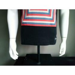 Jack and Jones shirt. Zwart met opdruk. Maat M.