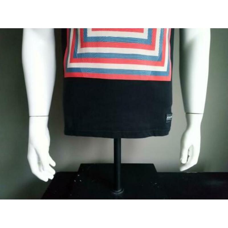 Jack and Jones shirt. Zwart met opdruk. Maat M.