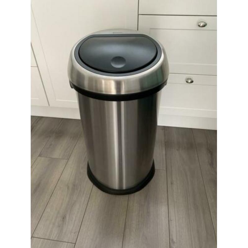 Brabantia touch bin - mat rvs staal 50L