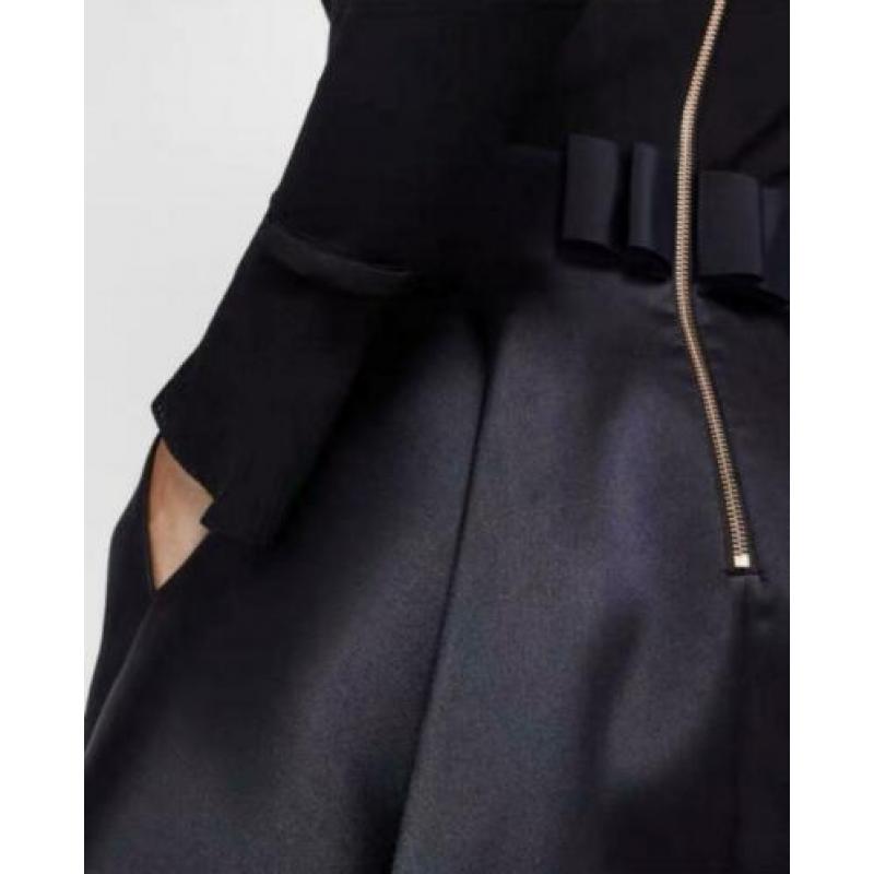 Prachtige Ted Baker jurk donker blauw / zwart - size 2