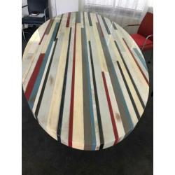 Unieke ovale eettafel 270 x 135 cm