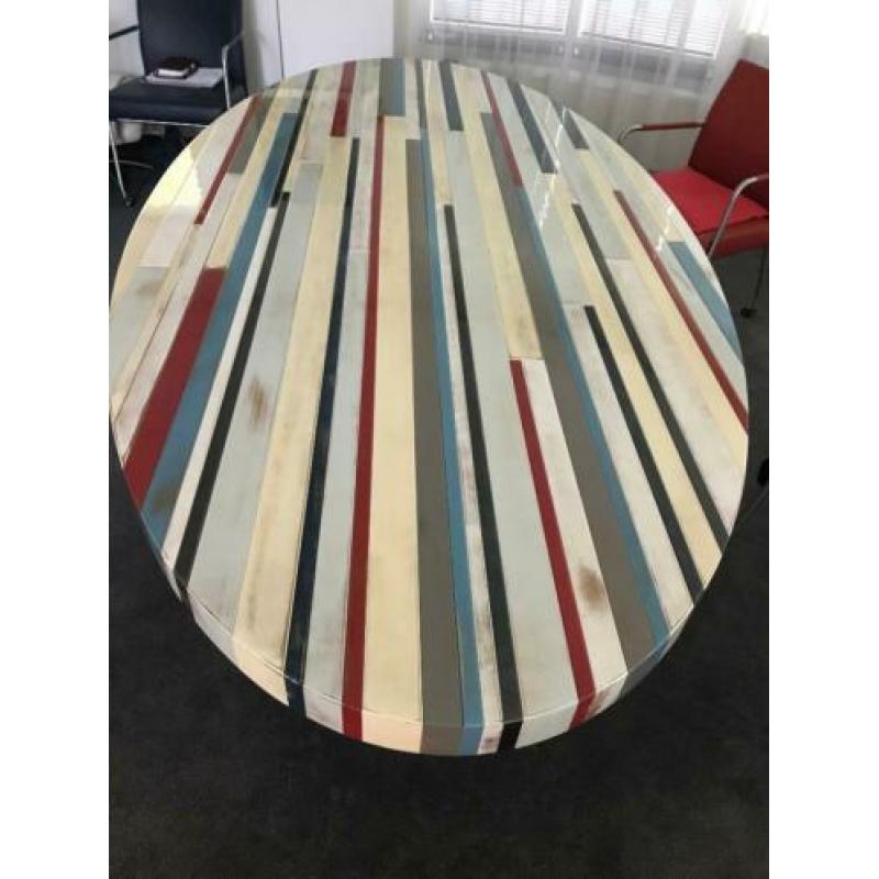 Unieke ovale eettafel 270 x 135 cm