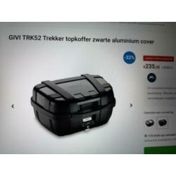 Givi topkoffer, GIVI TRK52, zwart aluminium