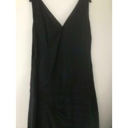 Sarah Pacini jurk van linnen / katoen maat 42 zwart € 30,00