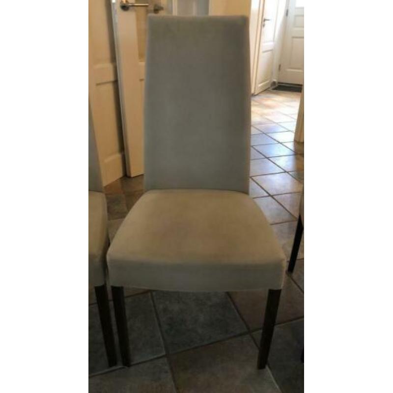 Moderne eetkamerstoelen (4 stuks) - leverkleurig