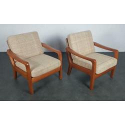 Vintage deense fauteuils, Juul Kristensen