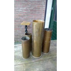 Eerste wereld oorlog 25 cm 3 maal 1 van 30 en 1 van 40 cm