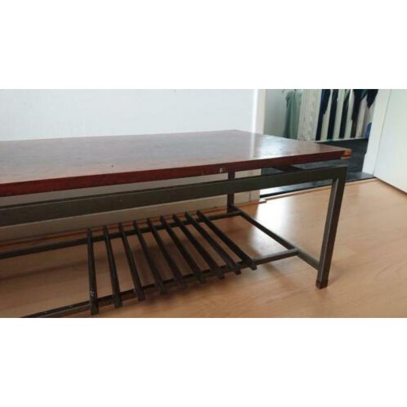 vintage retro design lage tafel / bankje van topform