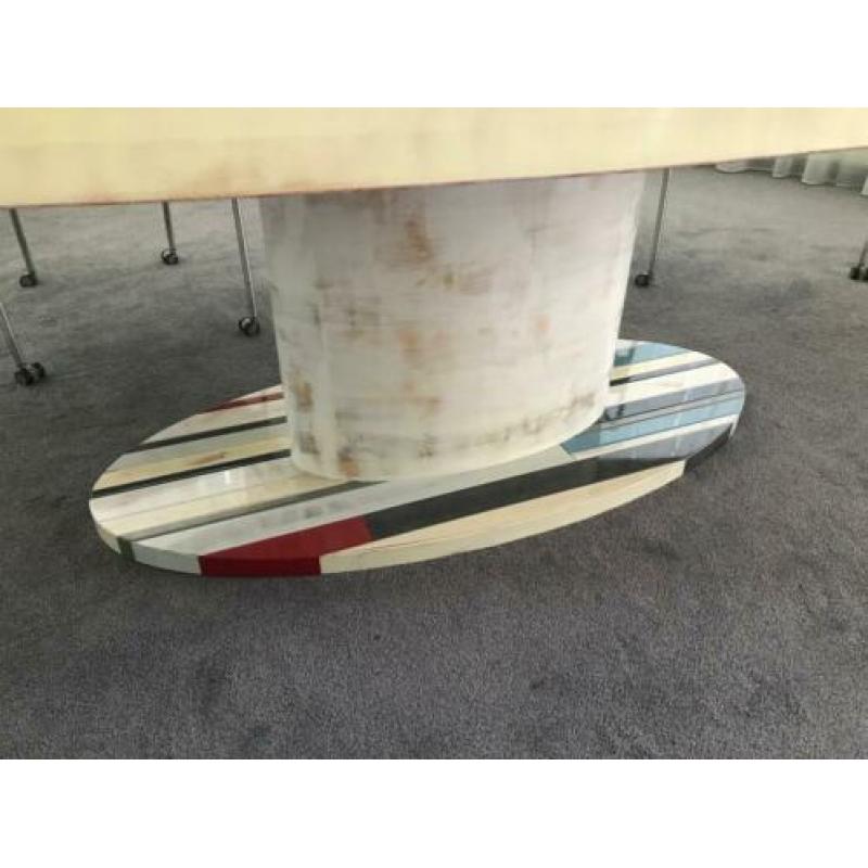 Unieke ovale eettafel 270 x 135 cm