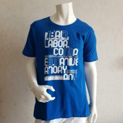 Angelo Litrico blauwe shirt met tekst maat XXL