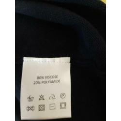 Mooie blauw/witte jurk van Question mt xxl valt als 42 !!