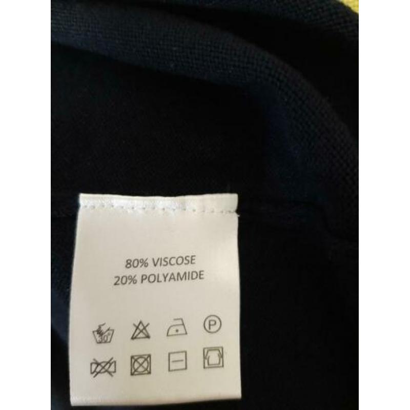 Mooie blauw/witte jurk van Question mt xxl valt als 42 !!