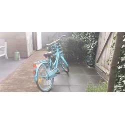 Cargo meisjesfiets van Popal, blauw, 24 inch
