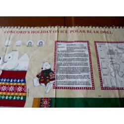 quilt panel polar bear met trui beer met trui knuffel 5,00