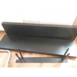 2 Ikea wand plank zwart