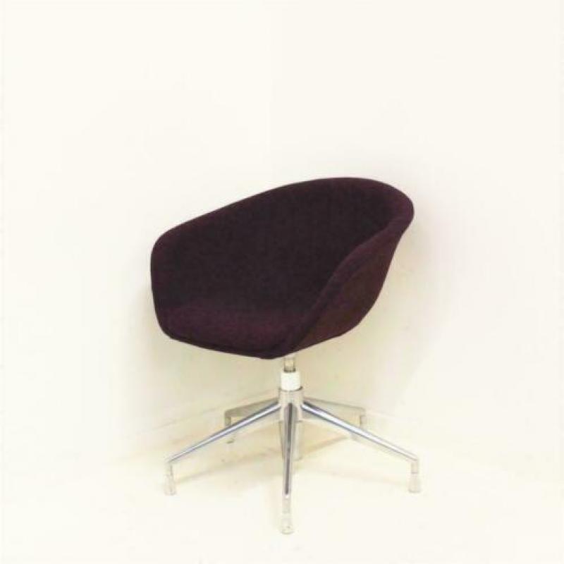 4x Arper Duna 02 design stoelen , vergaderstoelen Aubergine
