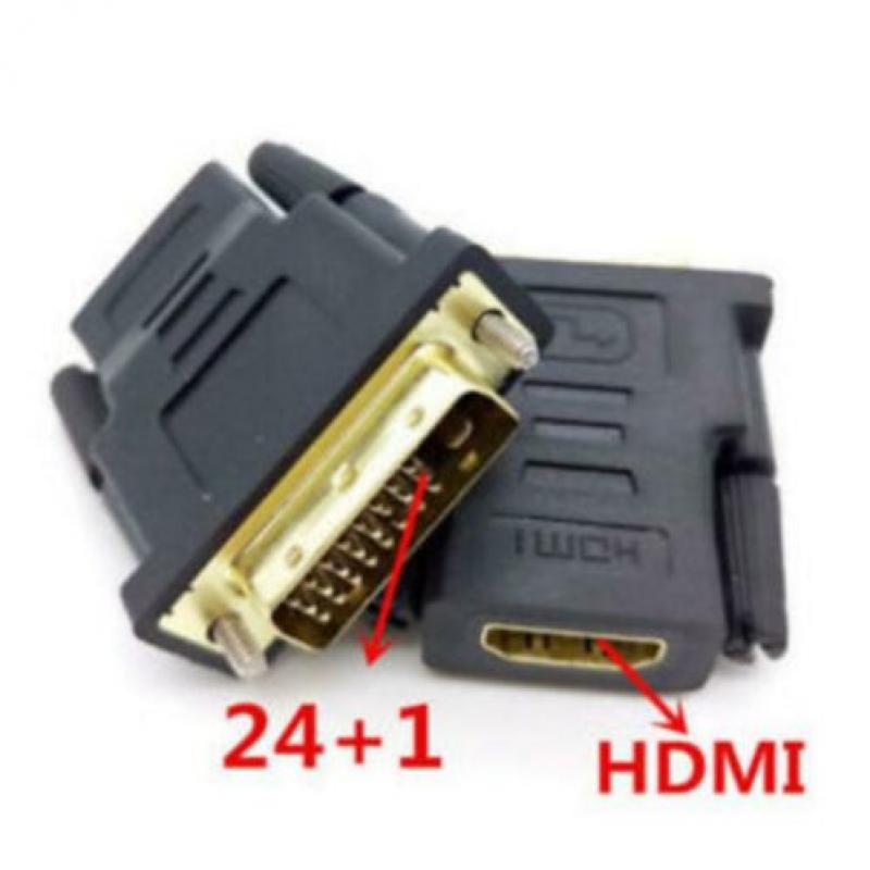 DVI-D MAle naar HDMI Female Adapter *** NIEUW GOLDPLATED ***