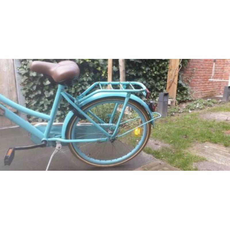 Cargo meisjesfiets van Popal, blauw, 24 inch