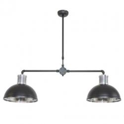 Zwarte industriele hanglamp 7671ZW