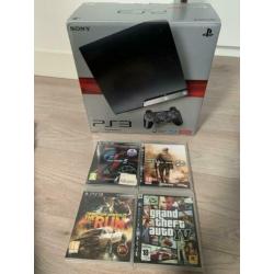PlayStation 3 250GB incl 4 spellen