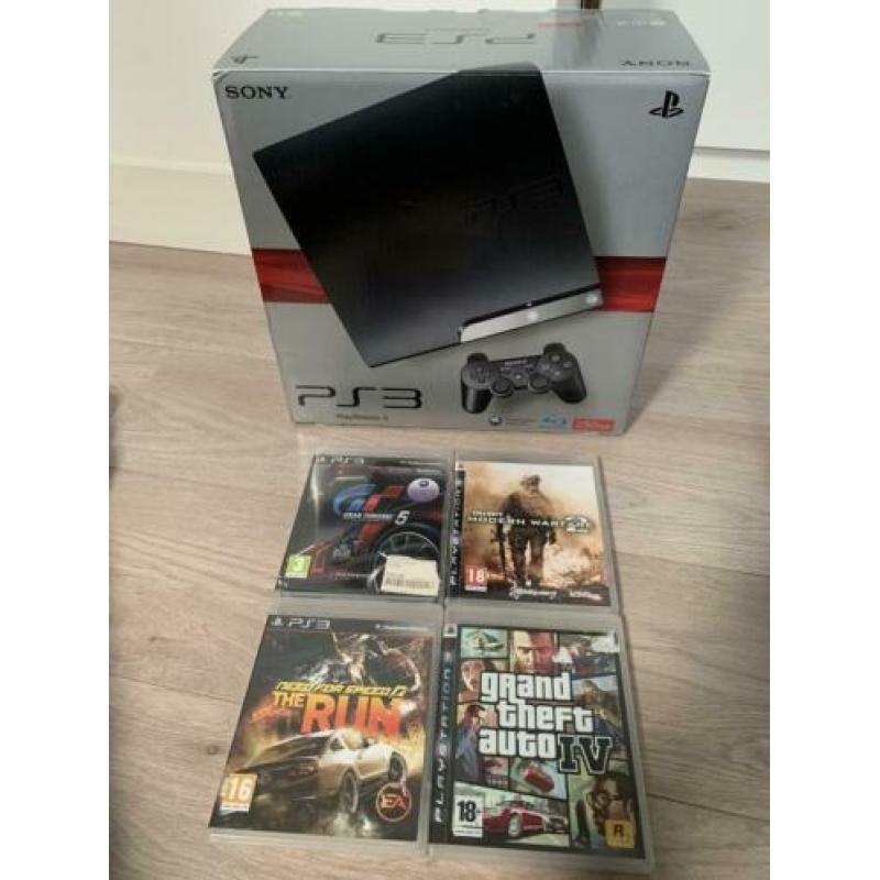 PlayStation 3 250GB incl 4 spellen