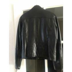 Jasje leer maat 40 zwart (leathers) zgan