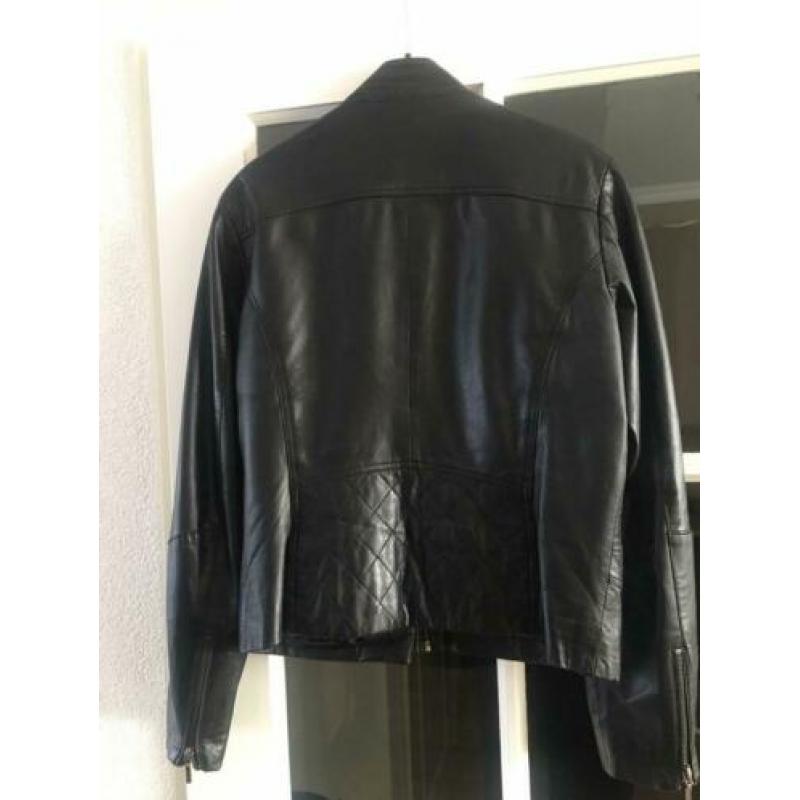 Jasje leer maat 40 zwart (leathers) zgan