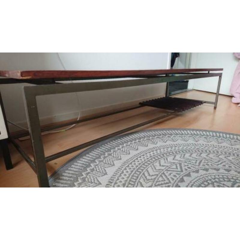 vintage retro design lage tafel / bankje van topform
