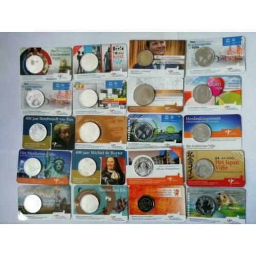 verzameling Nederlandse coincards 20x