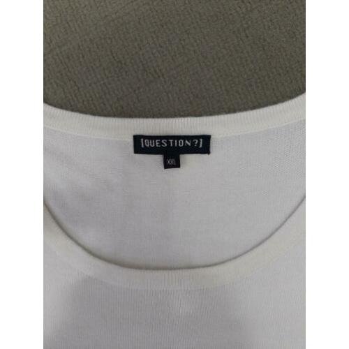 Mooie blauw/witte jurk van Question mt xxl valt als 42 !!