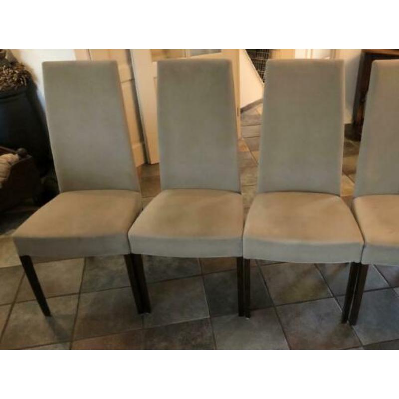 Moderne eetkamerstoelen (4 stuks) - leverkleurig