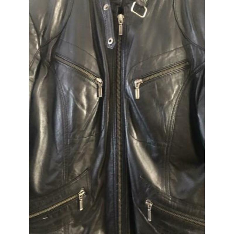 Jasje leer maat 40 zwart (leathers) zgan