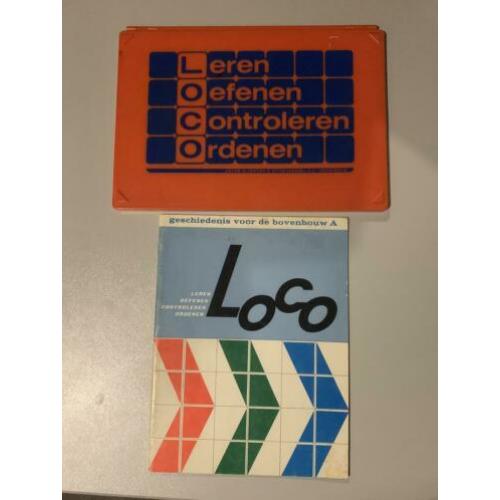 Maxi loco met boek geschiedenis voor de bovenbouw A vintage