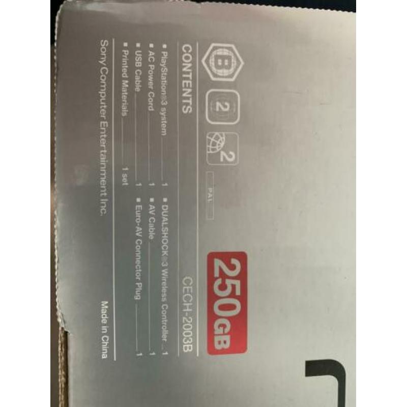 PlayStation 3 250GB incl 4 spellen