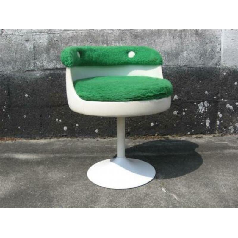 Pluche stoeltjes '70s ( Retro/Vintage/Design )