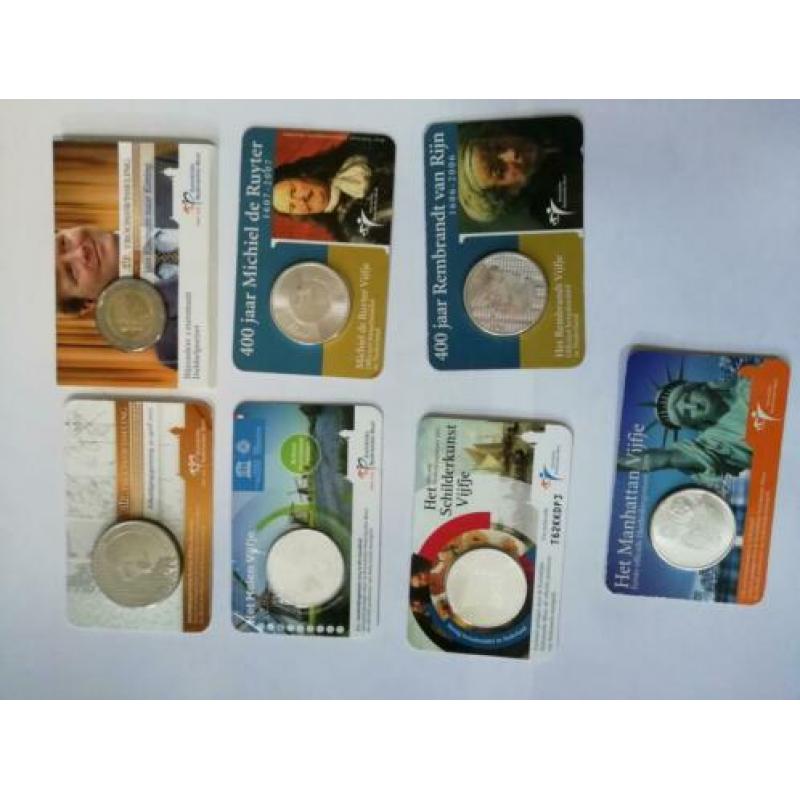 verzameling Nederlandse coincards 20x