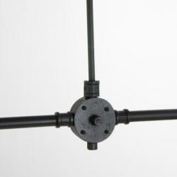 Zwarte industriele hanglamp 7671ZW