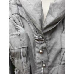 • Elisa Cavaletti blouse in grijs mt L, zgan deze mooie uitg