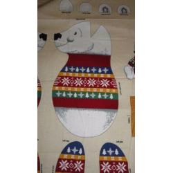 quilt panel polar bear met trui beer met trui knuffel 5,00