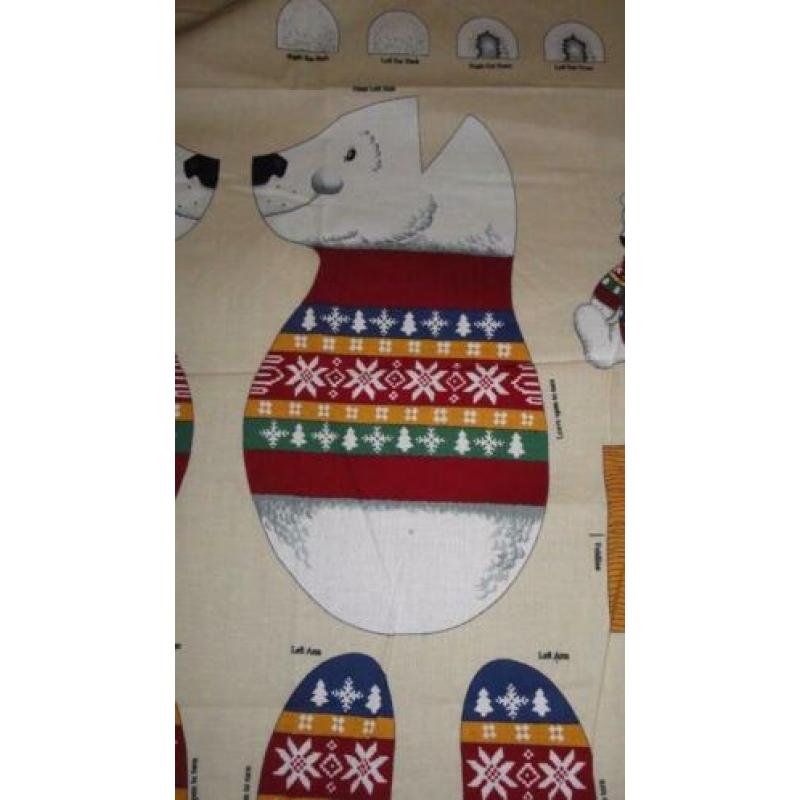 quilt panel polar bear met trui beer met trui knuffel 5,00