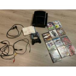 Playstation 3 Met twee controllers en Spellen