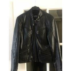 Jasje leer maat 40 zwart (leathers) zgan