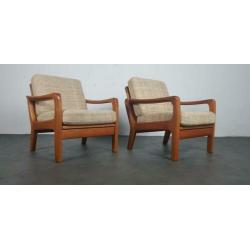 Vintage deense fauteuils, Juul Kristensen