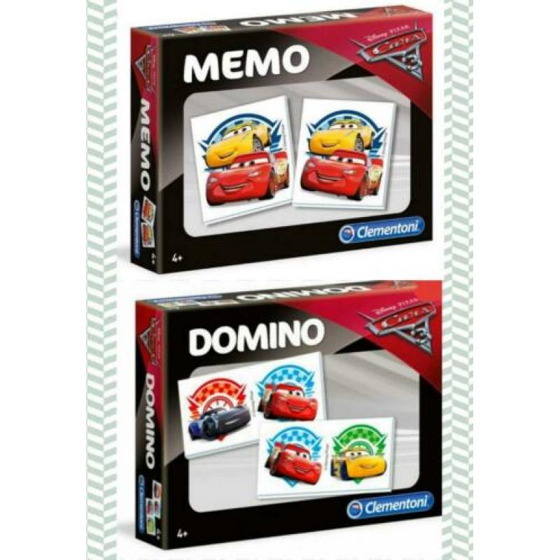 NIEUW IN FOLIE!! CARS Domino + Memory Spel Bliksem Mcqueen