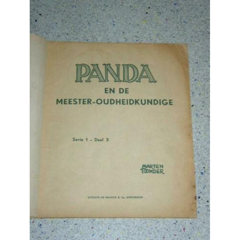 Panda De Meester-oudheidkundige 1e druk 1953 Marten Toonder
