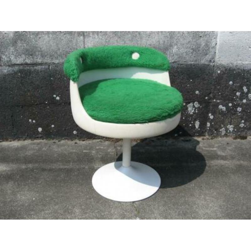 Pluche stoeltjes '70s ( Retro/Vintage/Design )