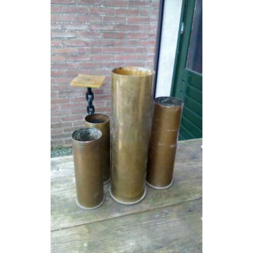 Eerste wereld oorlog 25 cm 3 maal 1 van 30 en 1 van 40 cm