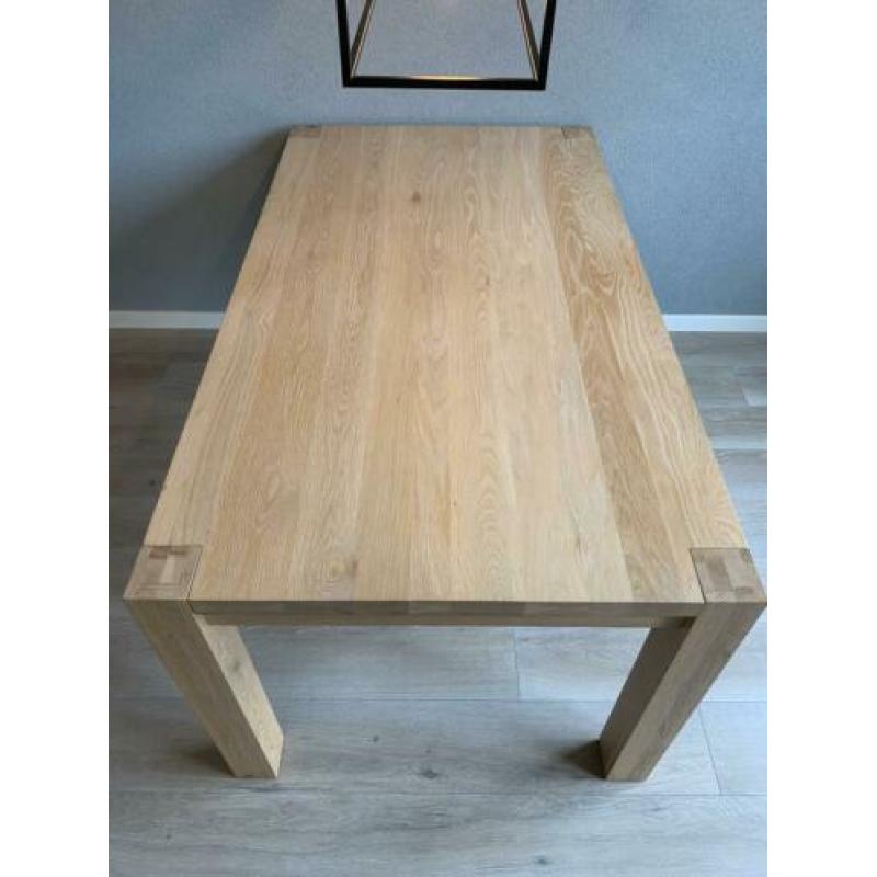 Eiken eet tafel 160 X 90 als nieuw
