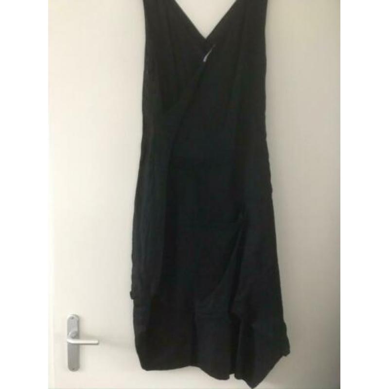 Sarah Pacini jurk van linnen / katoen maat 42 zwart € 30,00